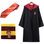 STRÓJ HARRY POTTER DLA DZIECI HERB GRYFFINDORU PELERYNA SZALIK KRAWAT  XL