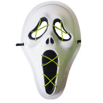 MASKA DUCH KRZYK SCARY MOVIE ŚWIECĄCA LED NA IMPREZĘ NA KONCERT PRZEBRANIE