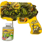 PISTOLET WYRZUTNIA DO BANIEK MYDLANYCH DINOZAUR T-REX MASZYNA BAŃKI MYDLANE