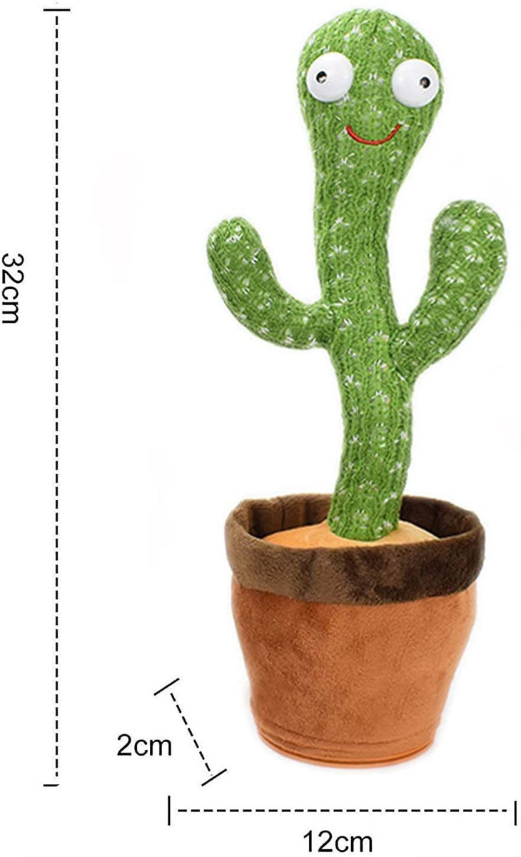 KAKTUS ŚPIEWAJĄCY TAŃCZĄCY POWTARZA MÓWI TAŃCZY POWTARZA ŚWIECI PIOSENKI