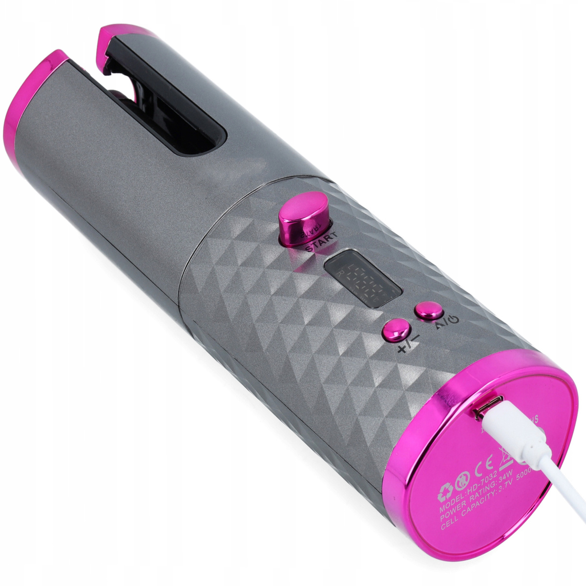 LOKÓWKA DO WŁOSÓW AUTOMATYCZNA CERAMICZNA LCD  USB AKUMULATOR NA PREZENT