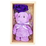 ZESTAW PREZENTOWY MIŚ PLUSZOWY RĘCZNIK WIECZNA RÓŻA PREZENT NA DZIEŃ MATKI