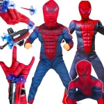 SPIDERMAN Zestaw Strój Dla Chłopca Kostium + Wyrzutnia Sieci