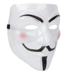ANONYMOUS MASKA NA TWARZ PRZEBRANIE NA IMPREZĘ V JAK VENDETTA DLA FANÓW