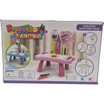 TABLICA DO RYSOWANIA PROJEKTOR STOLIK ŚWIATŁO DŹWIĘK 32 OBRAZKI BIURKO AKC