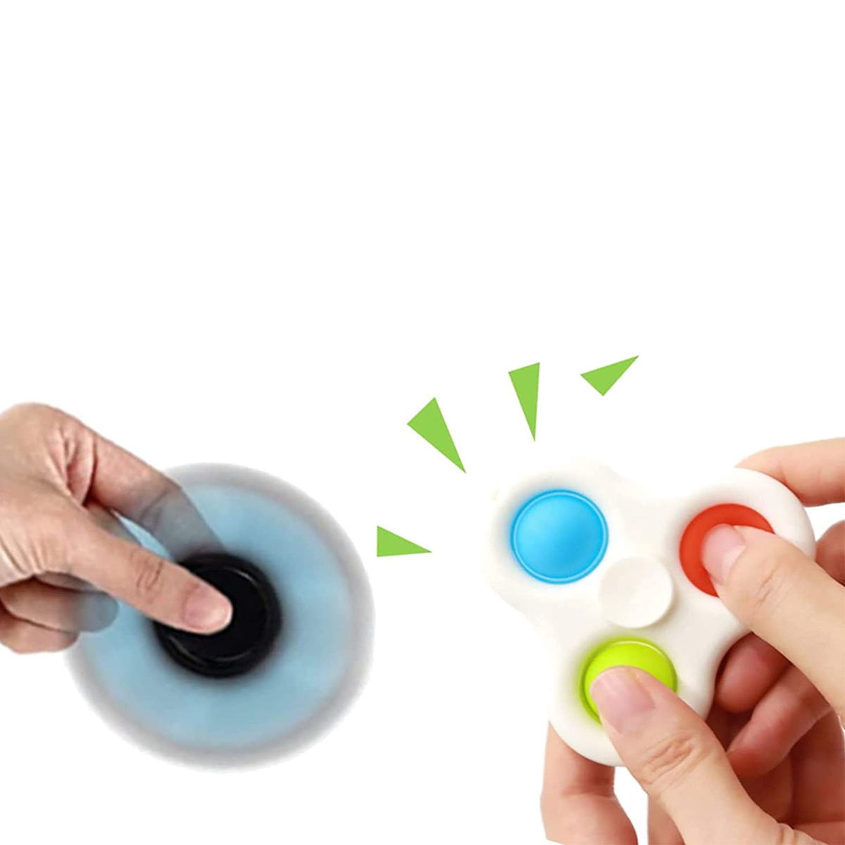  FIDGET SPINNER SIMPLE DIMPLE ZABAWKA SENSORYCZNA ANTYSTRESOWA GNIOTEK