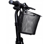 KOSZYK KOSZ NA ROWER ROWEROWY PRZEDNI WIESZANY CZARNY METALOWY 30CM