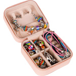 Zestaw do Robienia Bransoletek Koraliki Biżuterii Prezent Zawieszki Kuferek