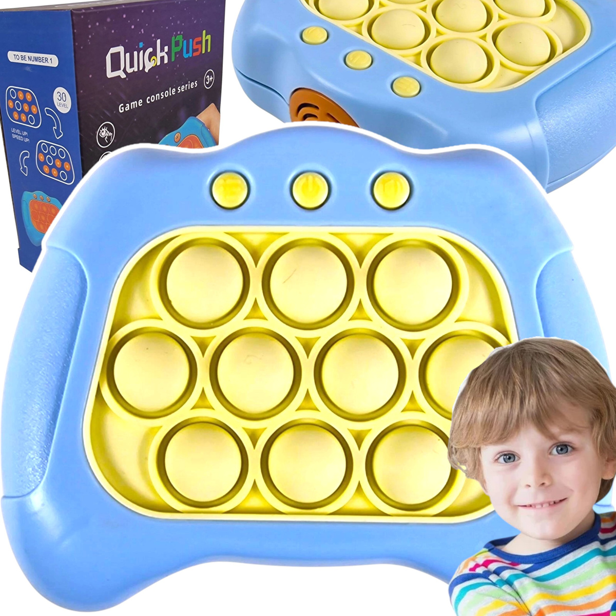 GRA ELEKTRONICZNA POPIT ZRĘCZNOŚCIOWA ANTYSTRESOWA DLA DZIEWCZYYNKI KONSOLA