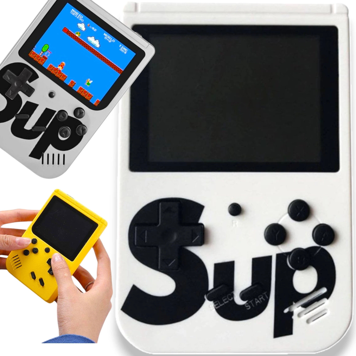 MINI KONSOLA RETRO PRZENOŚNA GRA 400 GIER NA TV KOLOROWE GIERKI GAME BOX