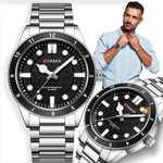 NOWOCZESNY ELEGANCKI ZEGAREK MĘSKI CURREN STAL NIERDZEWNA STYL DIVER KOLORY