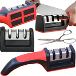 OSTRZAŁKA OSEŁKA DO NOŻY NOŻYCZEK KUCHENNYCH TRÓJFAZOWA OSTRA PORĘCZNA 3w1