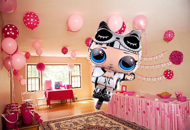 BALON LOL SURPRISE FOLIOWY POMPOWANY HELEM DUŻY NA URODZINY IMPREZĘ 78cm