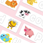 PUZZLE DREWNIANE UKŁADANKA NAUKA ANGIELSKIEGO DLA NAJMŁODSZYCH SŁÓWKA ABC