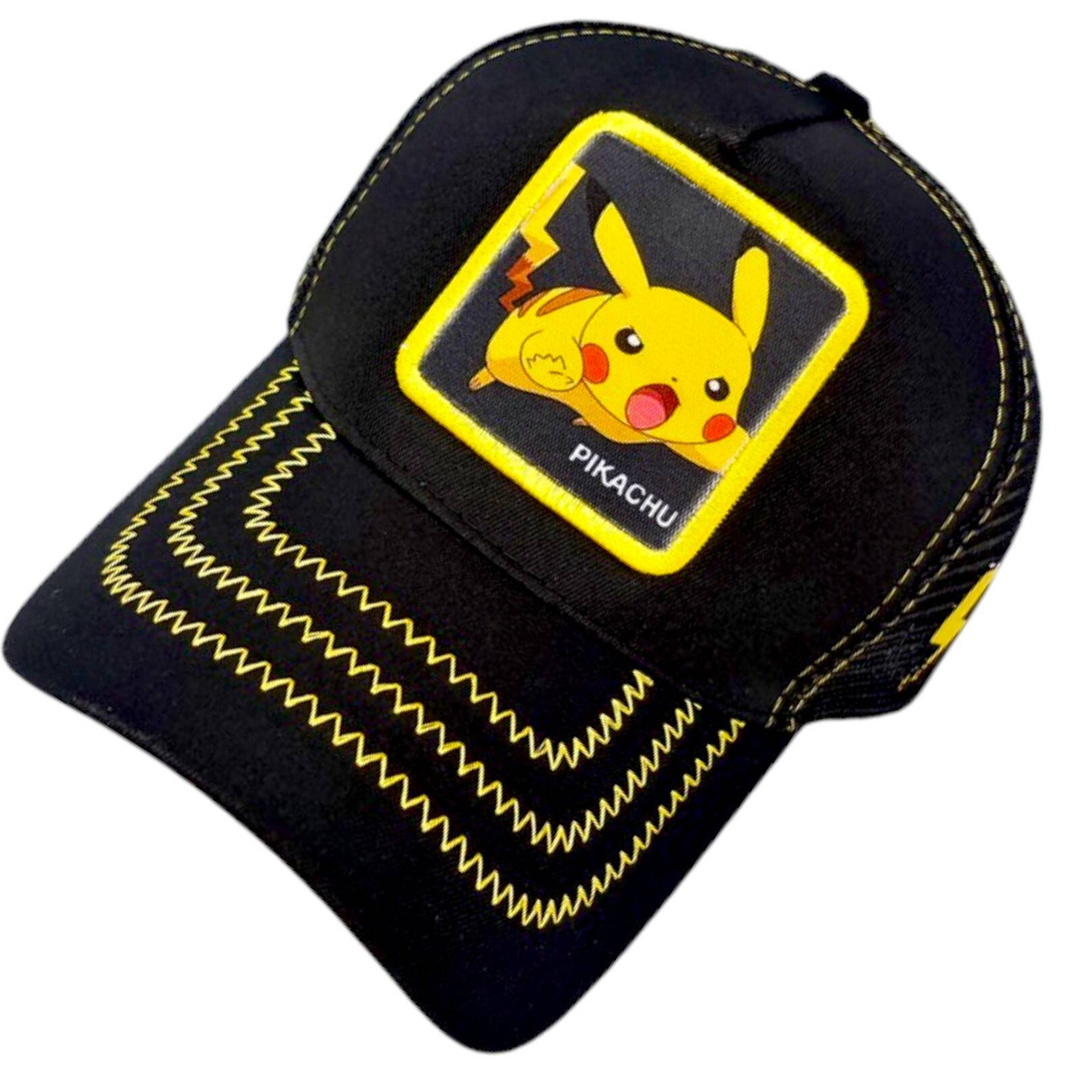 CZAPKA Z DASZKIEM PIKACHU POKEMON REGULOWANA DLA DZIECI FULL CAP Z SIATKĄ