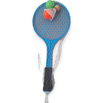 RAKIETKI DO TENISA BADMINTONA ZESTAW RAKIETEK 2 PIŁKI LOTKA DUŻE DLA DZIECI