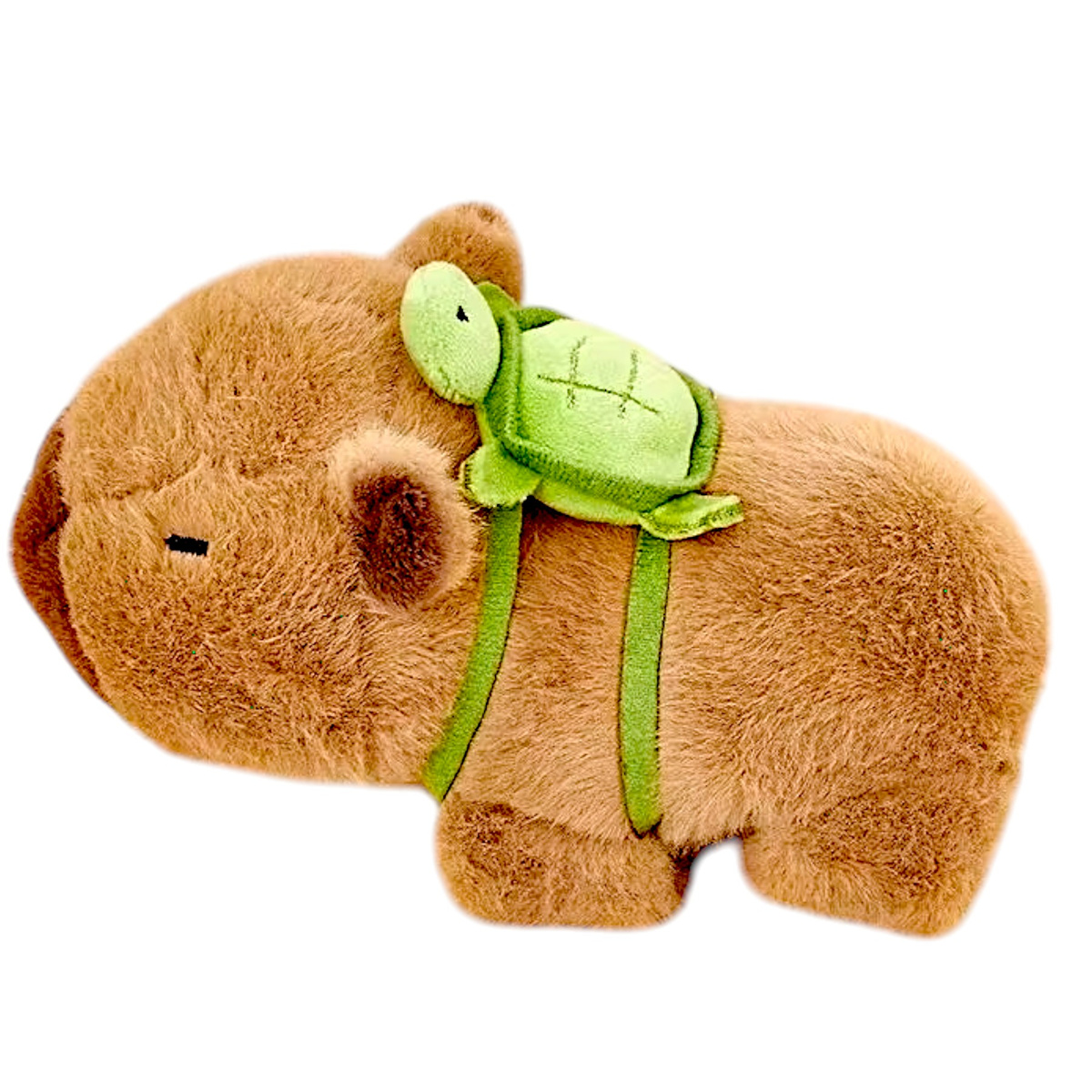 MASKOTKA KAPIBARA NA RĘKĘ Z PLECAKIEM CAPIBARA PLUSZAK PRZYTULANKA OPASKA