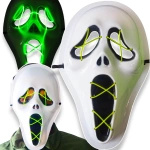 MASKA DUCH KRZYK SCARY MOVIE ŚWIECĄCA LED NA IMPREZĘ NA KONCERT PRZEBRANIE