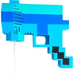 MINECRAFT PISTOLET DO BANIEK MYDLANYCH BAŃKI MYDLANE WYRZUTNIA + PŁYN PIXEL