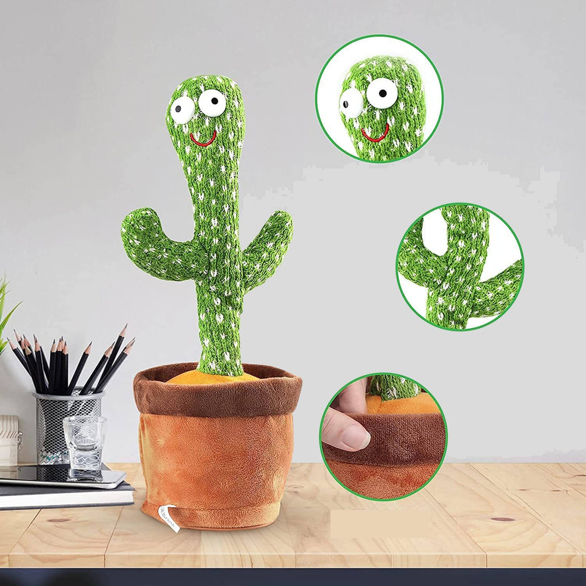 KAKTUS ŚPIEWAJĄCY TAŃCZĄCY POWTARZA MÓWI TAŃCZY POWTARZA ŚWIECI PIOSENKI