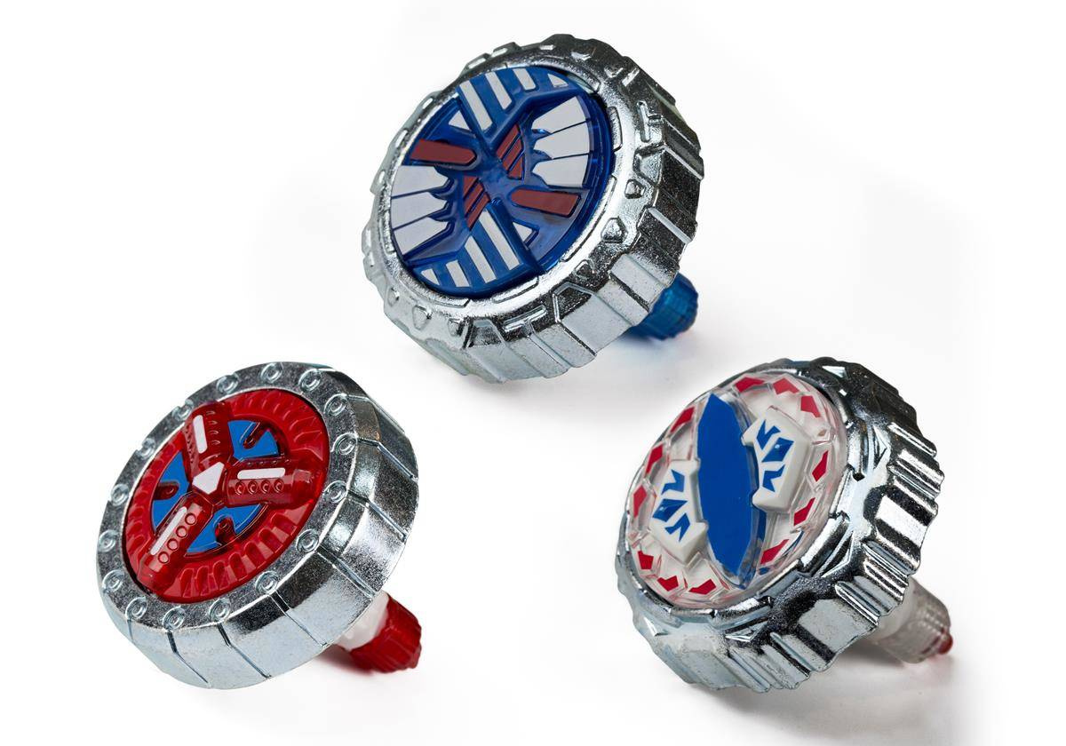 SILVERLIT TRIO SHOT POTRÓJNA WYRZUTNIA   SPINNERY