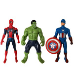 AVENGERS ZESTAW 4 FIGURKI FIGURKA HULK SPIDERMAN AMERYKA THANOS ZESTAW 4w1