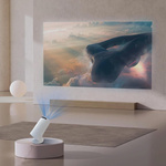 PROJEKTOR RZUTNIK ANDROID TV WIFI MINI 4K PRZENOŚNY SMART GŁOŚNIK OBROTOWY