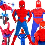 SPIDERMAN Zestaw Strój Dla Chłopca Kostium + Wyrzutnia Sieci