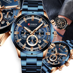 ELEGANCKI ZEGAREK MĘSKI MODNY CURREN DATOWNIK CHRONOGRAF JAPOŃSKI MECHANIZM