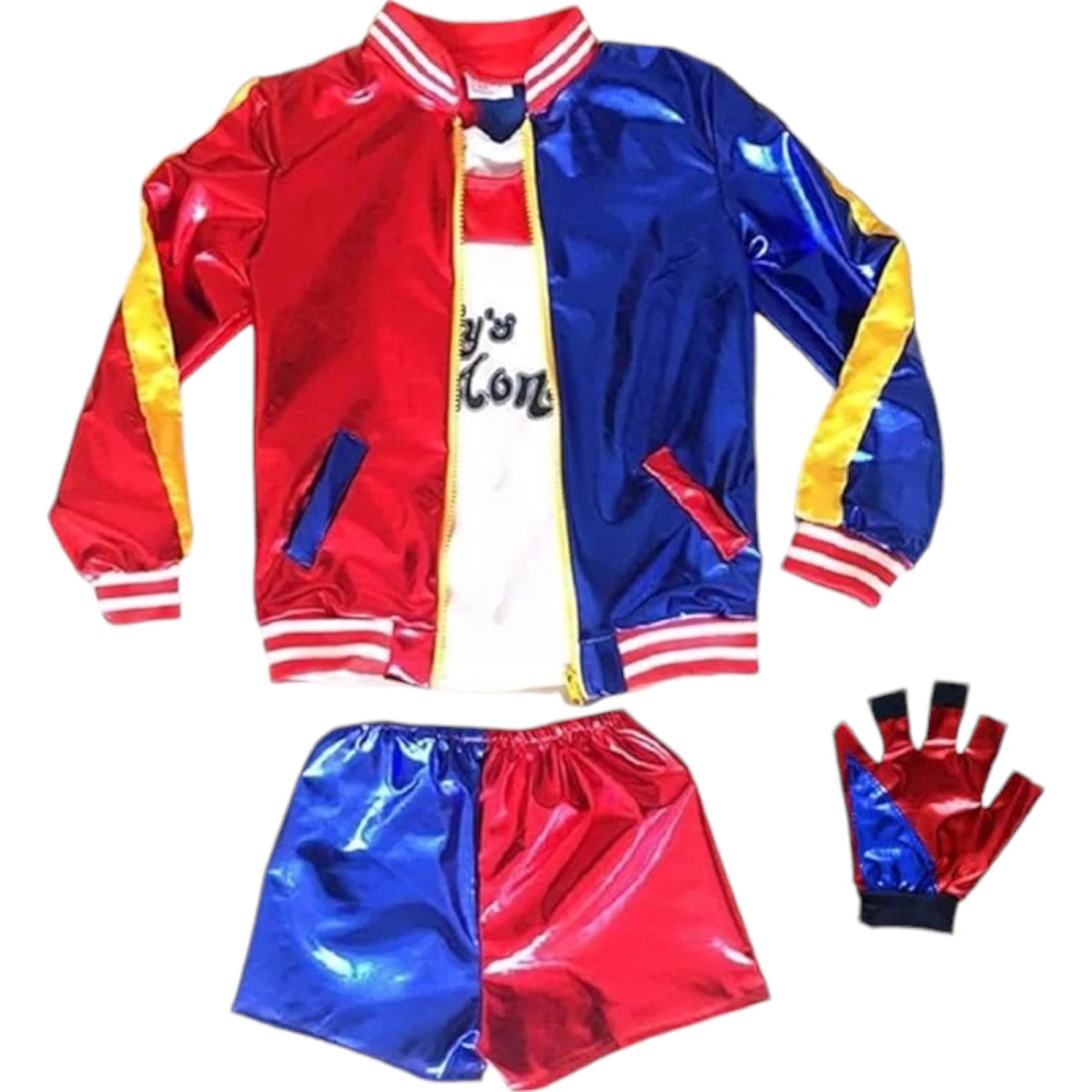 STRÓJ HARLEY QUINN DLA DZIEWCZYNKI NASTOLATKI PRZEBRANIE NA BAL KOSTIUM XL