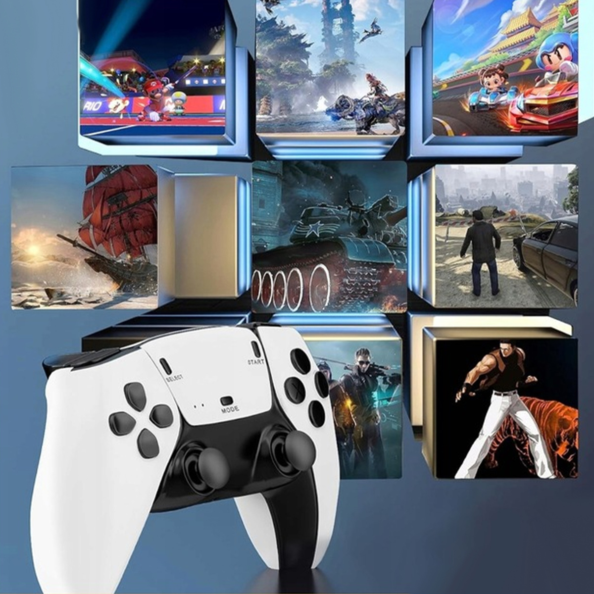 KONSOLA DO GIER RETRO GAME STICK PRO NOWOŚĆ 2025R HDMI 2 PADY MENU PL 64 GB