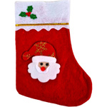 SKARPETA ŚWIĄTECZNA DEKORACYJNA NA PREZENTY KOMINEK MIKOŁAJ BOŻE NARODZENIE