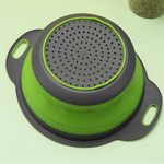 DURSZLAK SILIKONOWY SKŁADANY KUCHENNY CEDZAK SITKO OCIEKACZ UCHWYTy 19cm