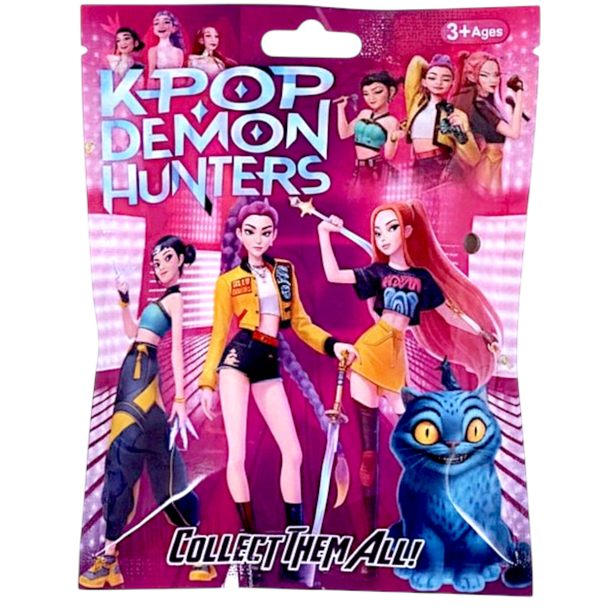 K-POP ŁOWCZYNIE DEMONÓW - Saszetka niespodzianka 3 karty + figurka KPOP