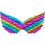 MAGICZNY STRÓJ JEDNOROŻEC DLA DZIEWCZNKI NA BAL SKRZYDŁA OPASKA SPÓDNICZKA