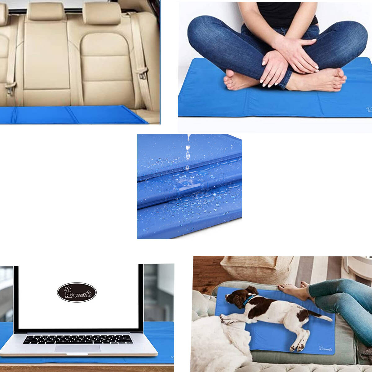 MATA CHŁODZĄCA ŻELOWA DLA PSA KOTA  ZWIERZĄT LEGOWISKO 50 x 40 cm DUŻA