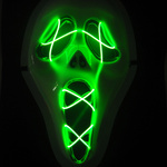 MASKA DUCH KRZYK SCARY MOVIE ŚWIECĄCA LED NA IMPREZĘ NA KONCERT PRZEBRANIE