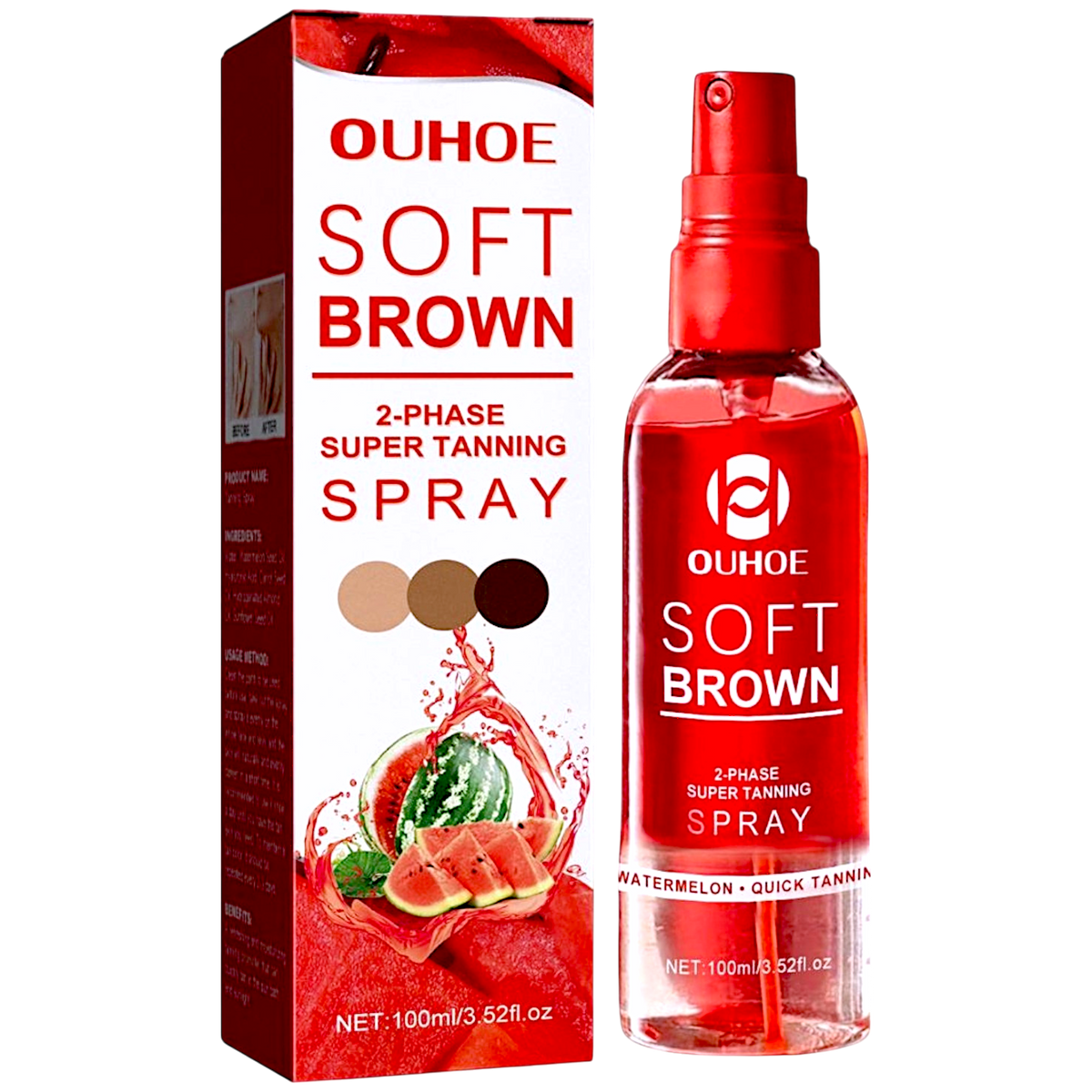 OLEJEK DO OPALANIA W SPRAYU ARBUZOWY SOFT BROWN 100 ml LEKKA FORMUŁA