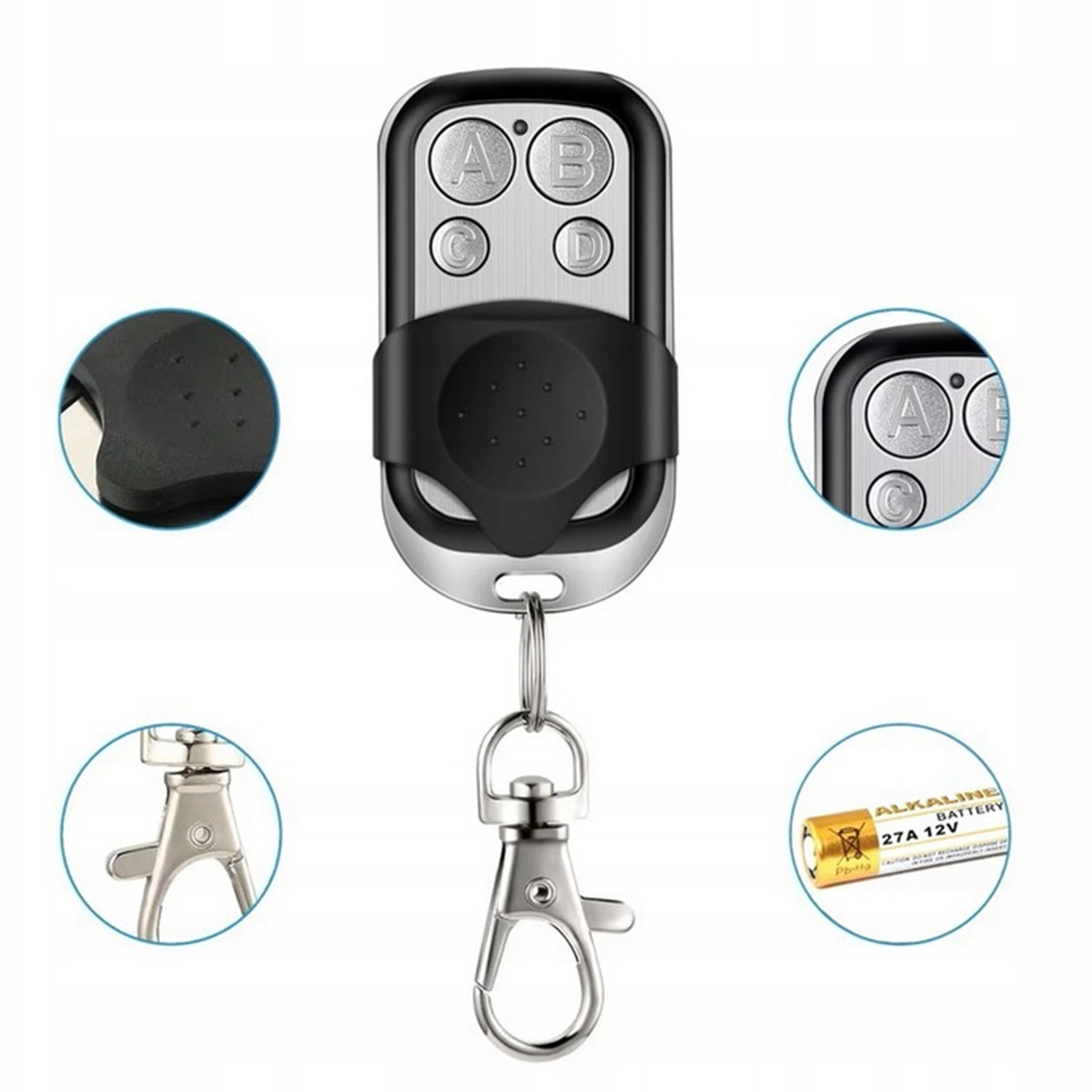 PILOT DO BRAMY SAMOKOPIUJACY UNIWERSALNY ALARMU ROLET 433HZ DUŻY ZASIEG