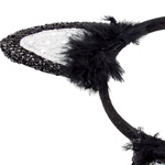 KOSTIUM DLA DZIEWCZYNKI NA BAL PRZEBIERAŃCÓW CZARNY KOTEK SPÓDNICZKA OPASKA 