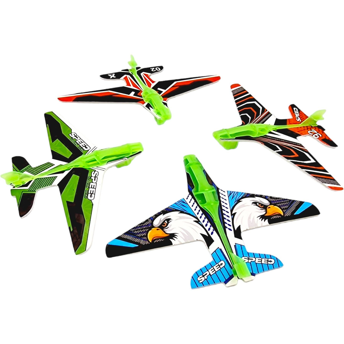 PISTOLET WYRZUTNIA SAMOLOTÓW DUŻY ZASIĘG 4 SAMOLOTY ZESTAW RZUTKA SZYBOWIEC