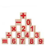 DREWNIANE PATYCZKI CYFERKI LICZYDŁO DO NAUKI LICZENIA POMOC DYDAKTYCZNA 