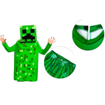 MINECRAFT Strój dla chłopca CREEPER / kostium na bal rozmiar S 110-120 cm + miecz + karabin