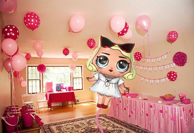 BALON LOL SURPRISE FOLIOWY POMPOWANY HELEM DUŻY NA URODZINY IMPREZĘ 78cm