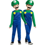LUIGI SUPER MARIO Strój dla dzieci / Kostium LUIGI na imprezę rozmiar L 134-140 cm