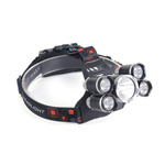 LATARKA CZOŁOWA 5x LED  LAMPKA CZOŁÓWKA  NA GŁOWĘ 2x AKUMULATORY NA PREZENT