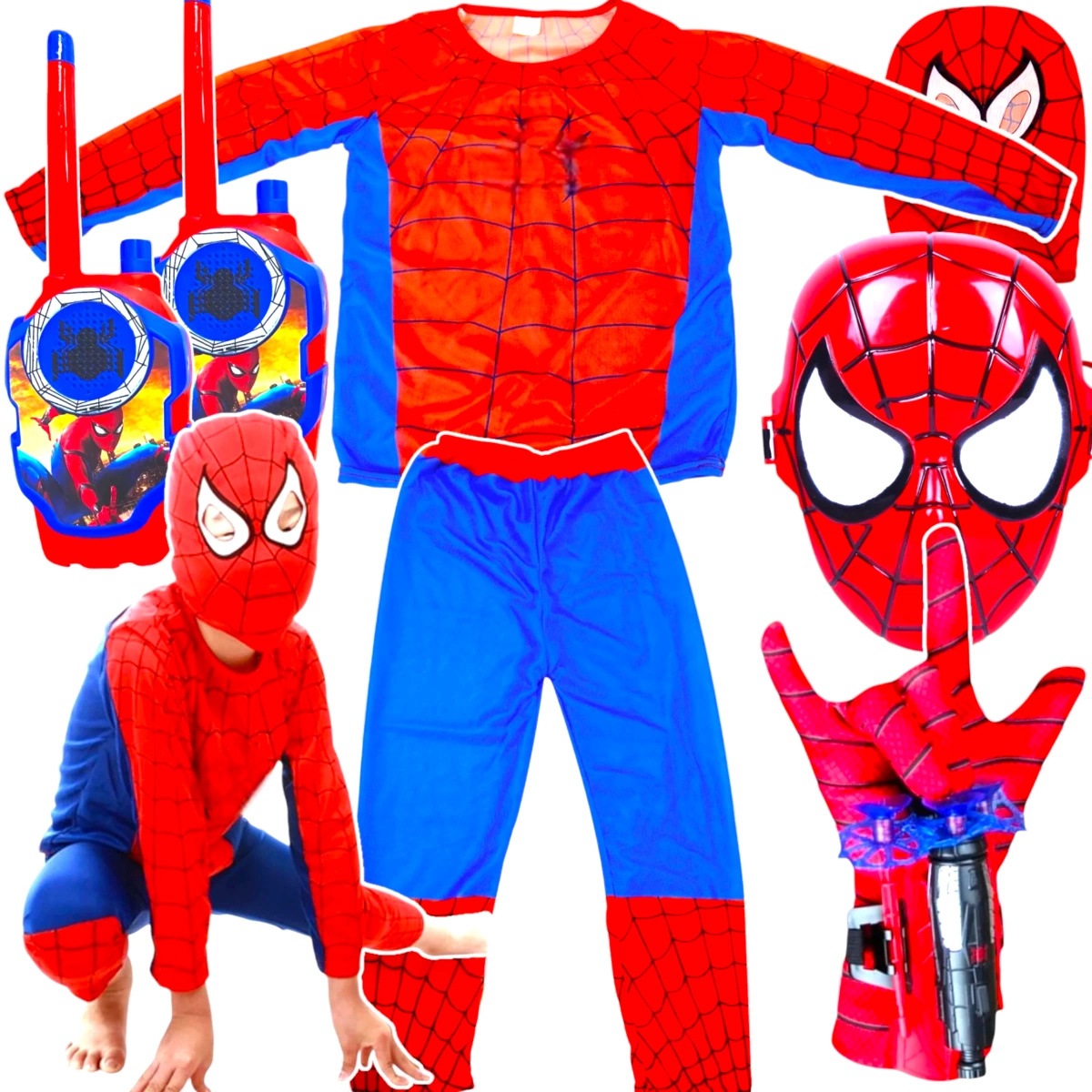 SPIDERMAN Zestaw Strój Dla Chłopca Kostium + Akcesoria