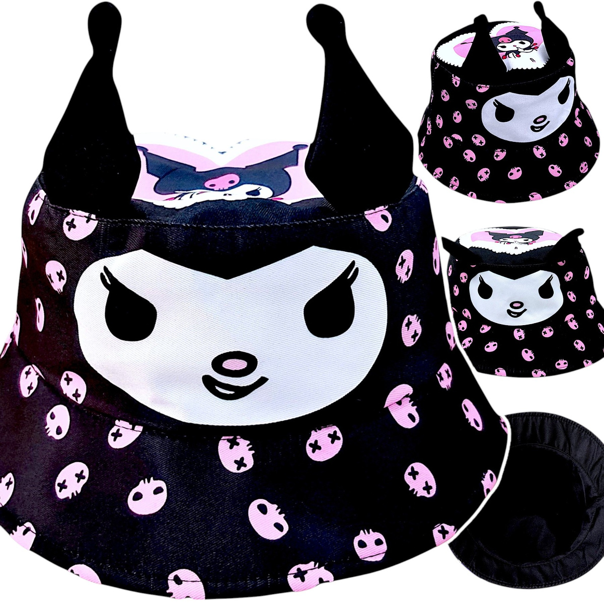 KUROMI  CZAPKA KAPELUSZ DZIECIĘCY RYBACZKA PRZECIWSŁONECZNY DLA DZIEWCZYNKI