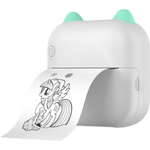 MINI DRUKARKA TERMICZNA KOTEK PRZENOŚNA PREZENT DLA DZIECI KOT DRUKUŚ ROLKA