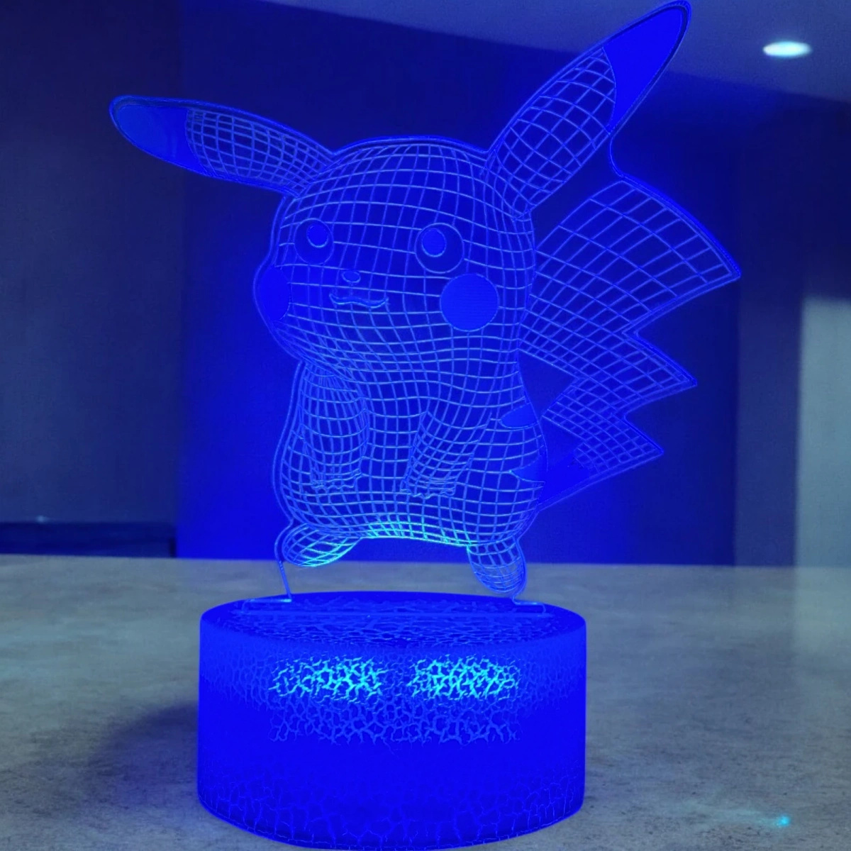 LAMPKA LED USB 3D PILOT PIKACHU KOLORY RGB DLA DZIECI NA PREZENT DO POKOJU